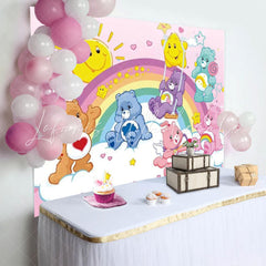 Cute Care Bear Birthday Party Backdrop For Indoor Party Supplies