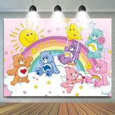 Cute Care Bear Birthday Party Backdrop For Indoor Party Supplies