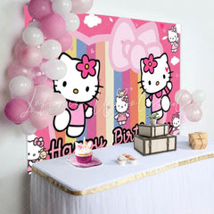 Cute Cat Super Kitties Birthday Party Backdrop
