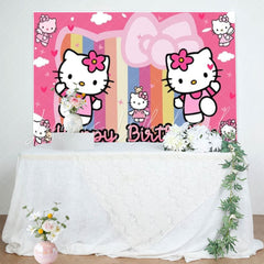 Cute Cat Super Kitties Birthday Party Backdrop