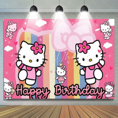 Cute Cat Super Kitties Birthday Party Backdrop