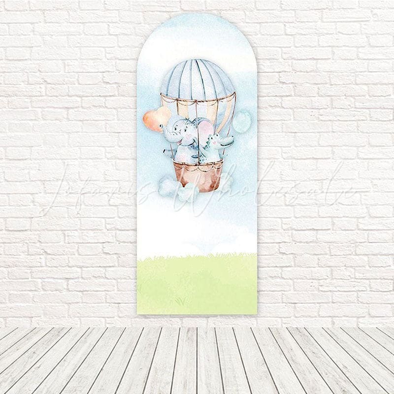 Cute Elephant Balloon Arch Backdrop For Adorable Kids Events
