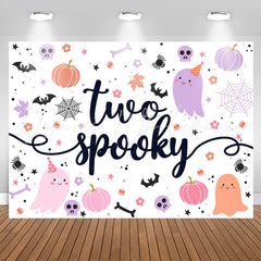 Lofaris Cute Spooky Halloween Ghost 2nd Birthday Backdrop