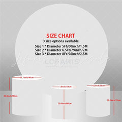 Lofaris Cute Watermelon Circle Baby Shower Decoration Backdrop