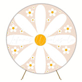 Daisy Round Backdrop for Bright Spring Celebration