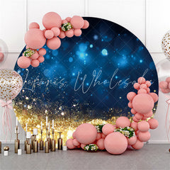 Lofaris Dark Night Theme With Shiny Golden Round Backdrop