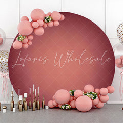 Lofaris Dark Red Gradient Simple Circle Backdrop For Party