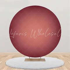 Lofaris Dark Red Gradient Simple Circle Backdrop For Party