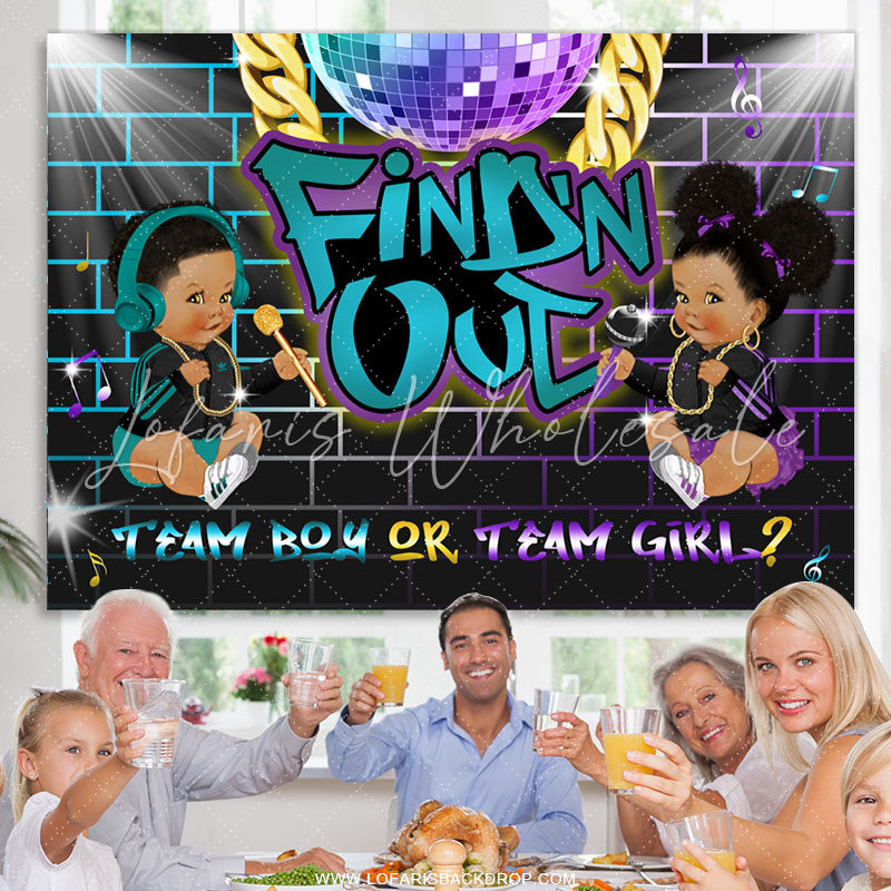 Lofaris Dazzle Light Gender Reveal Baby Shower Backdrop