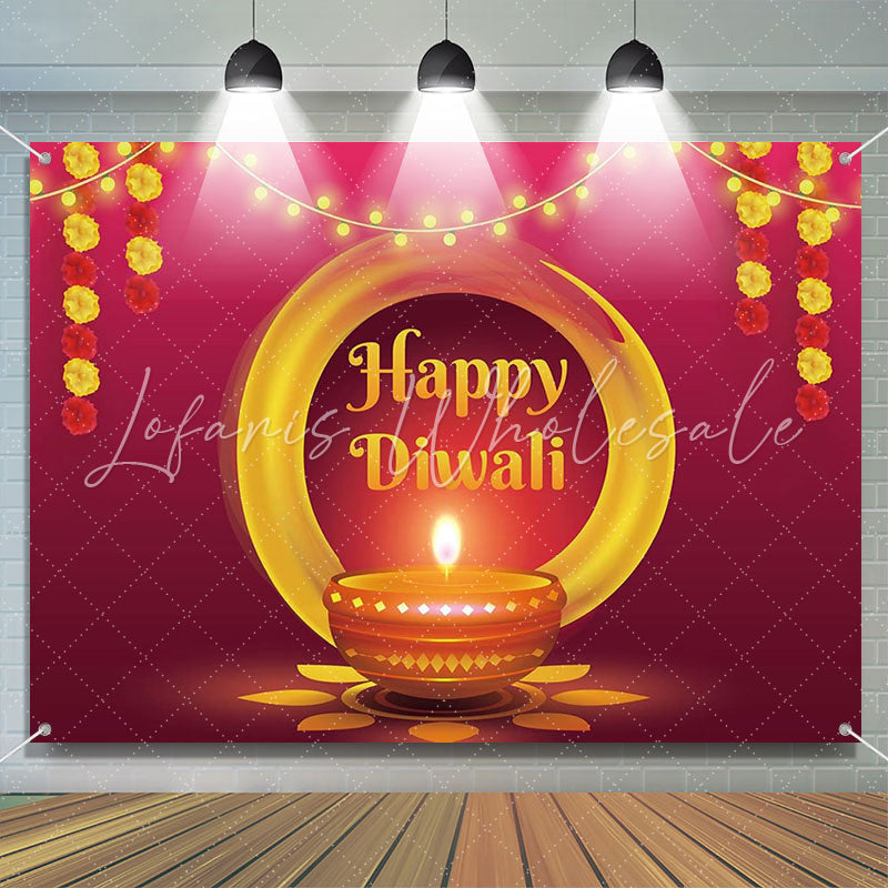 Lofaris Deepavali Indian Holiday Lights Diwali Backdrop