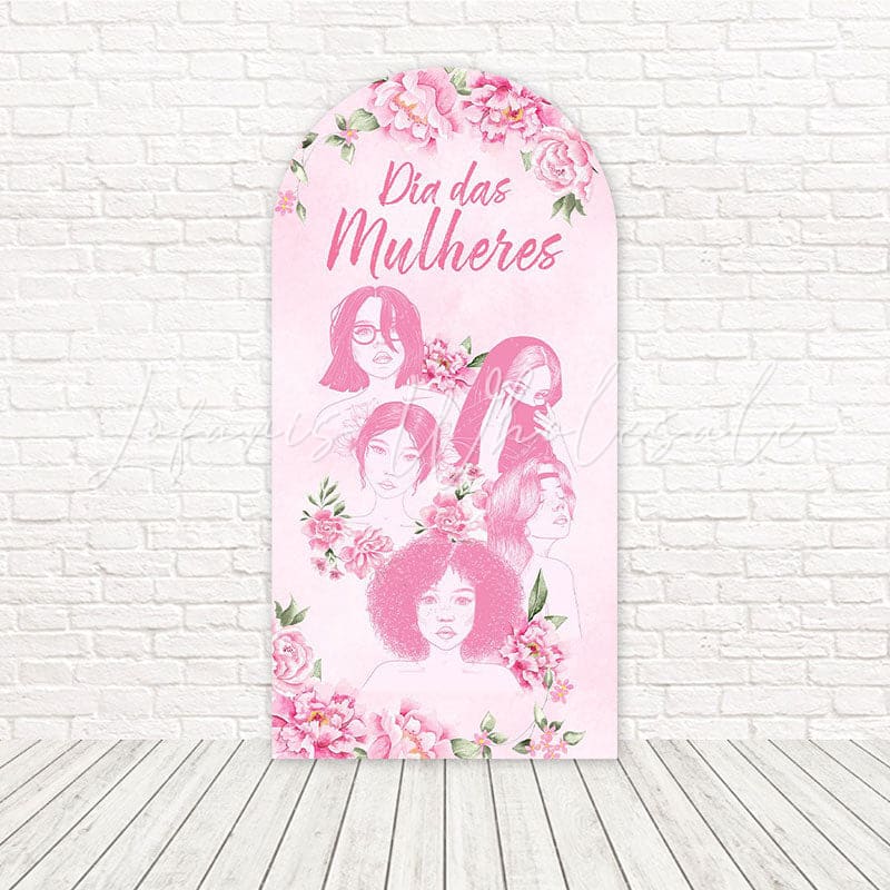 Dia Das Mulheres Womens Day Cultural Pride Arch Backdrop For Womens Event