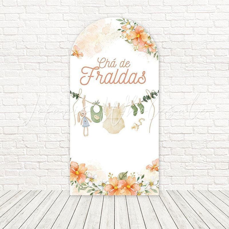 Diaper Shower Cute Baby Arch Backdrop For Baby Shower Celebration