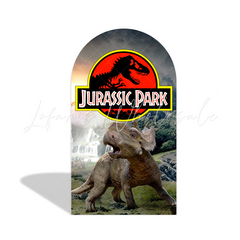Dinosaur Happy Birthday Party Arch Backdrop Wall Cloth Cover