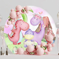 Dinosaur Jurassic World Round Backdrop For Prehistoric Party Fun