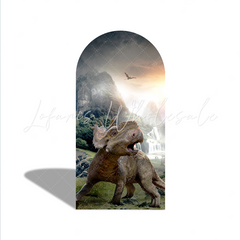 Dinosaur Theme Birthday Baby Shower Party Arch Backdrop Wall Cloth Cover