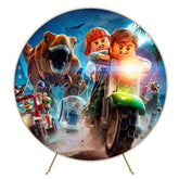 Dinosaur Theme Jurassic World Party Round Backdrop For Prehistoric Fun