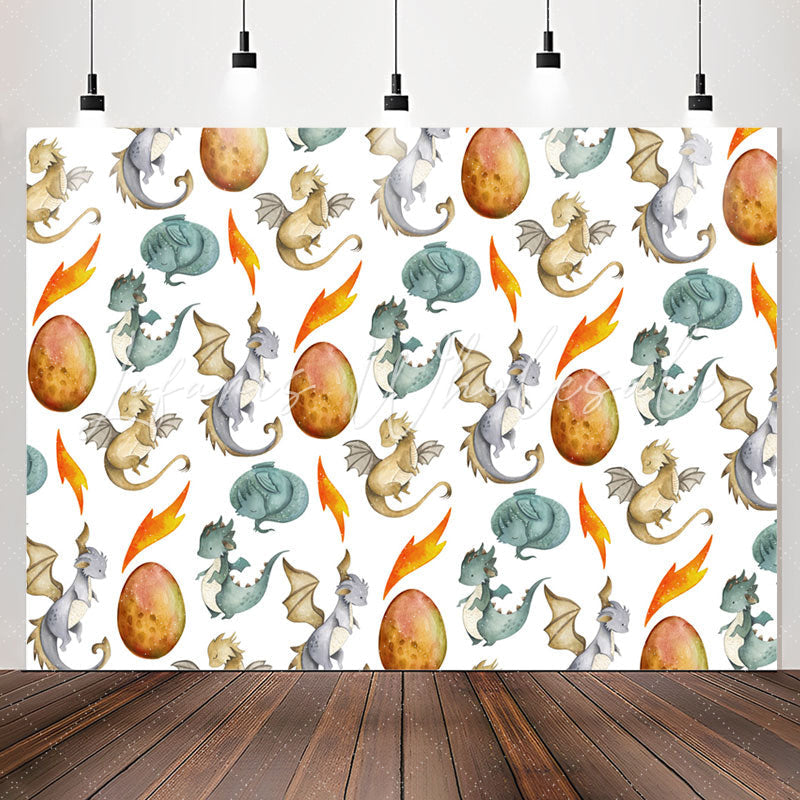 Lofaris Dinosaurs Egg Birthday Party Backdrop For Kids