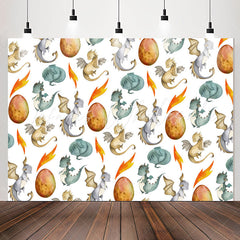 Lofaris Dinosaurs Egg Birthday Party Backdrop For Kids