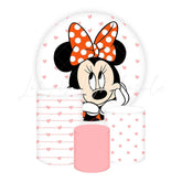 Disney Minnie Mouse Themed Round Backdrop and Cylinder Kit