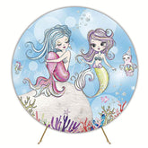 Divas Mermaid Round Backdrop for Fantasy Celebration
