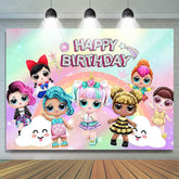 Lofaris Doll Toy Girls Happy Birthday Party Photography Backdrop