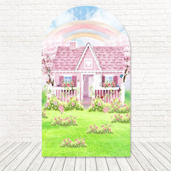 Dollhouse Pink Pretty Room Arch Backdrop For Girl Themed Bash