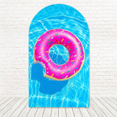 Donut Pool Party Sweet Float Arch Backdrop For Summer Splash