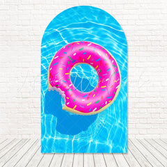 Donut Pool Party Sweet Float Arch Backdrop For Summer Splash