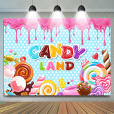 Lofaris Dots Iridescent Candy Land Party Backdrop For Girl