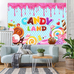 Lofaris Dots Iridescent Candy Land Party Backdrop For Girl