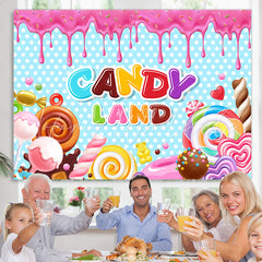 Lofaris Dots Iridescent Candy Land Party Backdrop For Girl