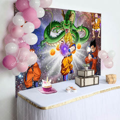Dragon Ball Backdrop For Children Birthday Party Decoration