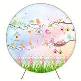 Dreamy Enchanted Garden Party Round Backdrop For Magical Vibe