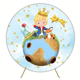 Dreamy The Little Prince Round Backdrop For Magical Celebration