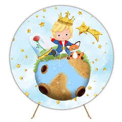 Dreamy The Little Prince Round Backdrop For Magical Celebration