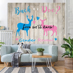 Lofaris Duck or Doe Gender Reveal Photo Backdrop for Baby Shower