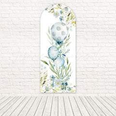 Easter Egg Floral Bright Spring Bloom Arch Backdrop For Holiday Fun