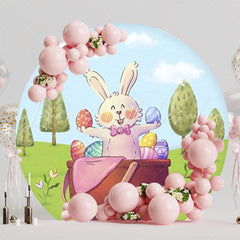 Easter Holiday Celebration Round Backdrop For Spring Events