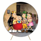 El Chavo Cartoon Classic Round Backdrop For Nostalgic Events