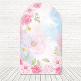 Elegant Floral Bloom Design Arch Backdrop For Romantic Event Vibe