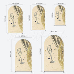 Elegant New Year Arch Backdrop for Festive Party Look