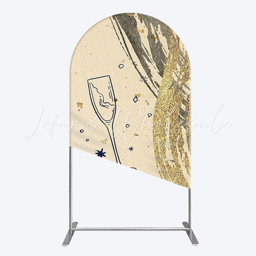 Elegant New Year Arch Backdrop for Festive Party Look