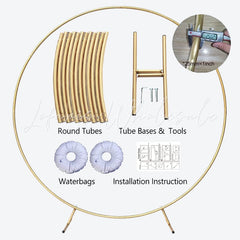 Elegant Wedding Ring Round Backdrop For Romantic Celebration