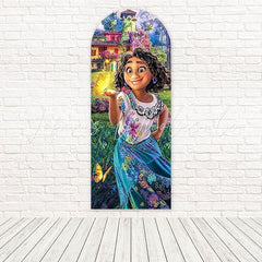 Encanto Castle Mirabel Magic Glow Arch Backdrop For Family Fiesta