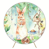 Enchanted Easter Spring Round Backdrop for Holiday Celebration