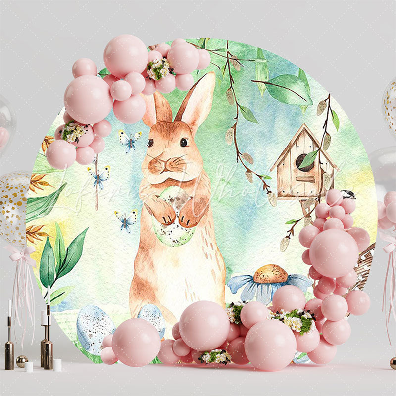 Enchanted Easter Spring Round Backdrop for Holiday Celebration