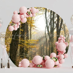 Enchanted Forest Fantasy Round Backdrop For Fairytale Party Decor