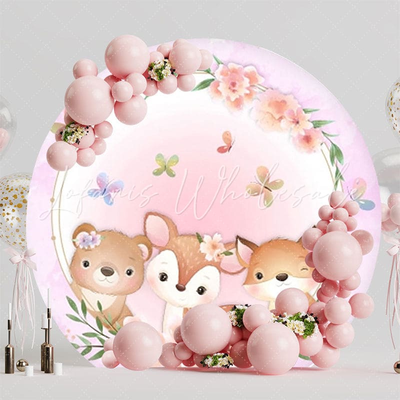 Enchanted Forest Magic Round Backdrop For Fairytale Celebrations