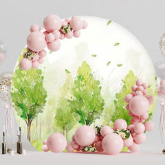 Enchanted Forest Magic Round Backdrop For Fairytale Events