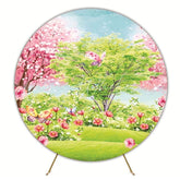 Enchanted Garden Round Backdrop For Dreamy Birthday Party Decor